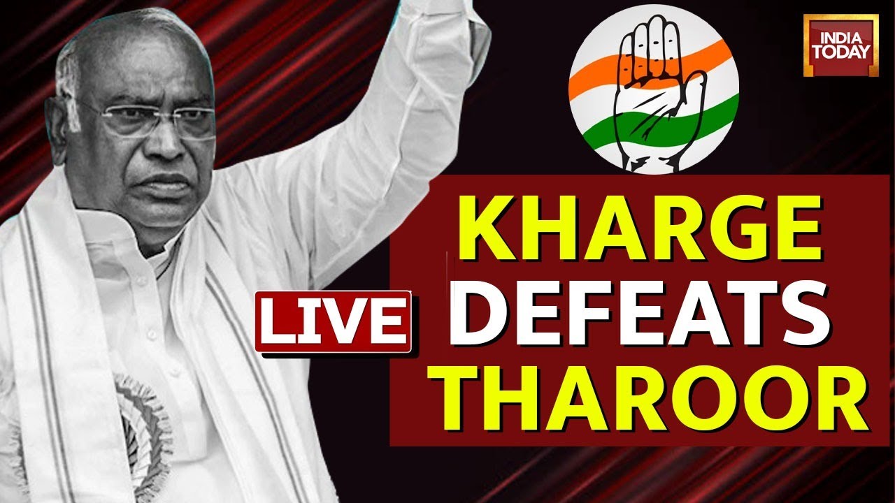 Congress President Election 2022: Mallikarjun Kharge Defeats Shashi Tharoor | Congress LIVE News