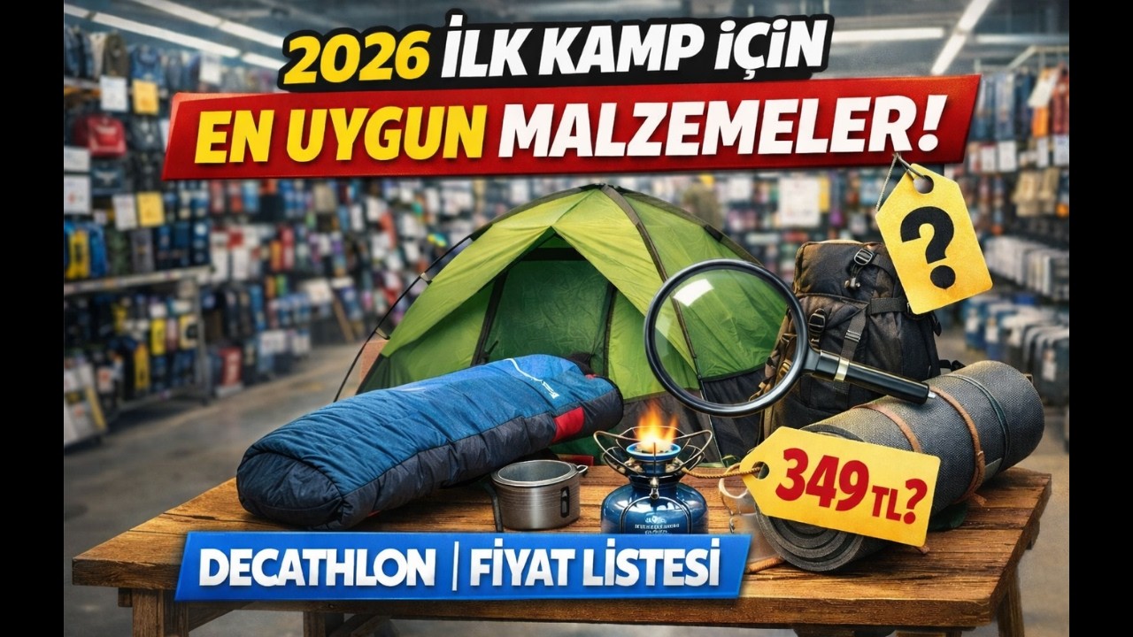 İLK KAMP ALIŞVERİŞİ 🏕️ | Decathlon Temel Kamp Malzemeleri & Fiyat Listesi (2026)