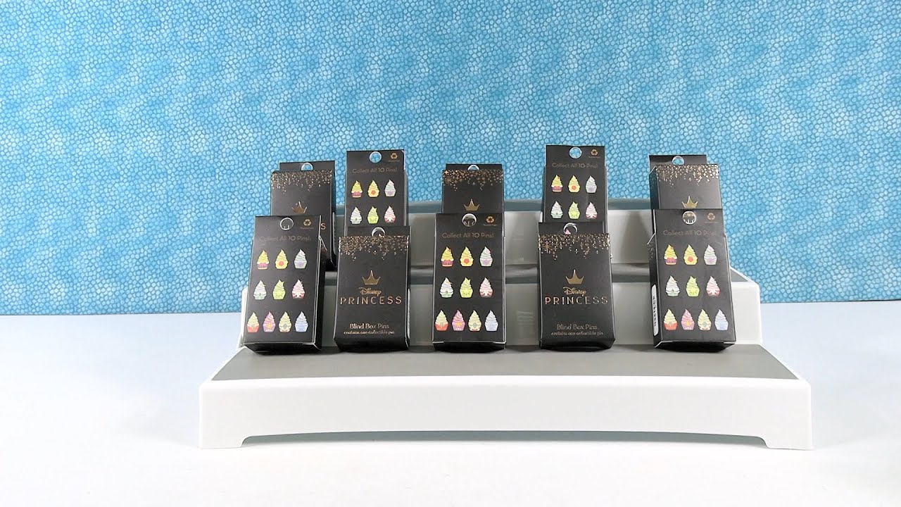Disney Princess Ice Cream Collector Trading Pins Blind Box Opening | PSToyReviews