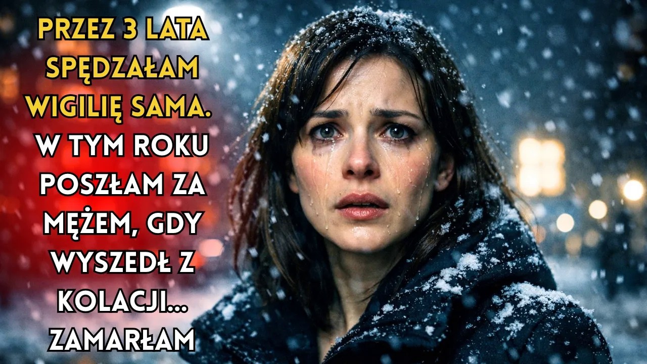 Przez 3 lata spędzałam Wigilię sama. W tym roku poszłam za mężem, gdy wyszedł z kolacji… Zamarłam.