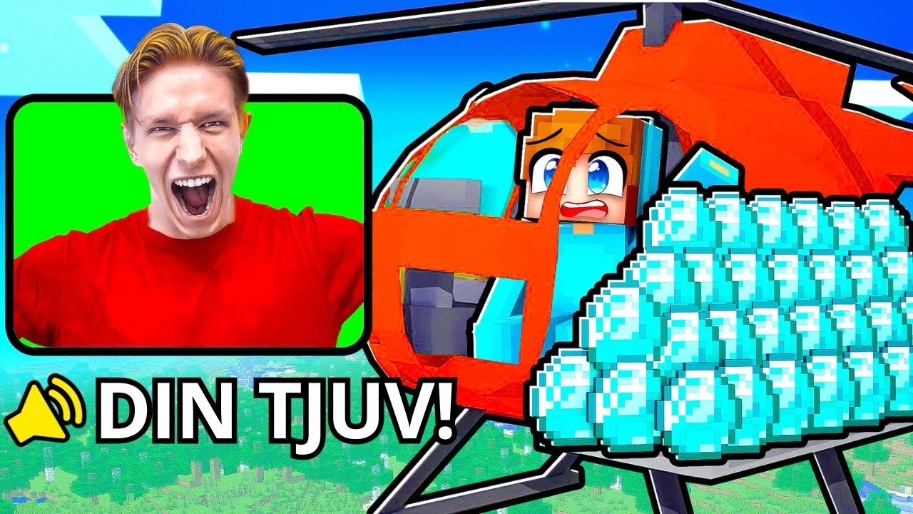 7 Sätt Att Stjäla Diamonds Från En STREAMER i Minecraft!