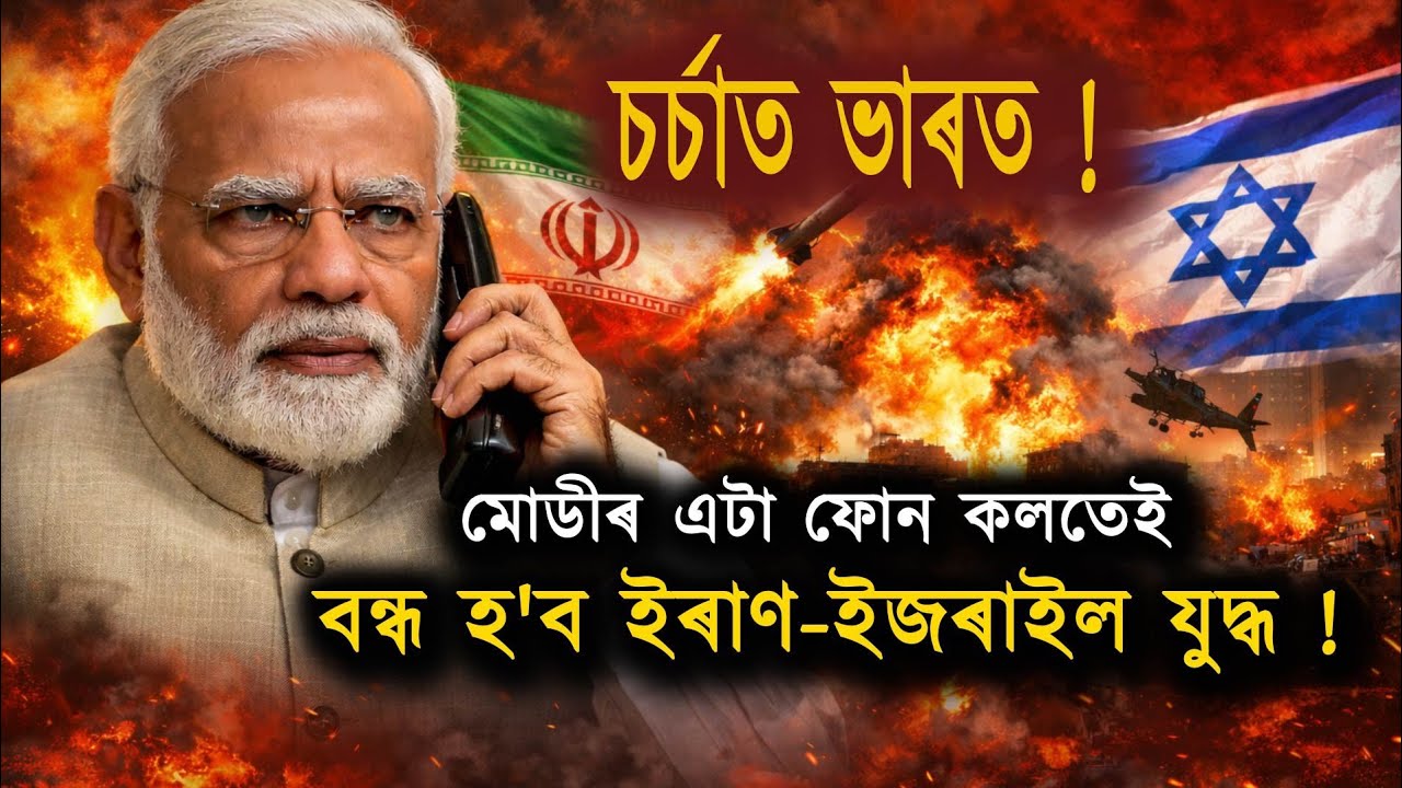 চৰ্চাত ভাৰত !মোডীৰ এটা ফোন কলতেই বন্ধ হ'ব ইৰাণ-ইজৰাইল যুদ্ধ !