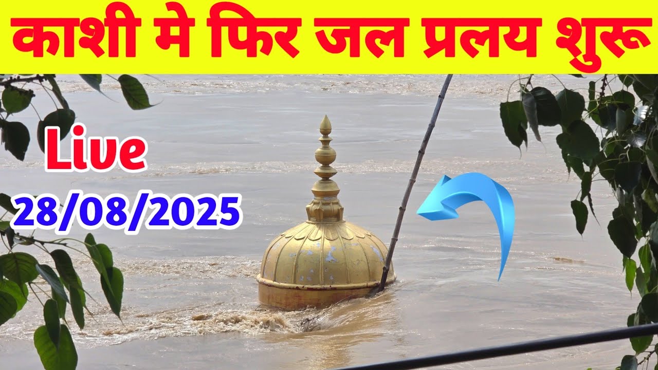 Ganga Ghat Varanasi Flood 2025 ! Dasaswamedh Ghat Flood ! Manikarnika Ghat Flood ! Flood In Kashi