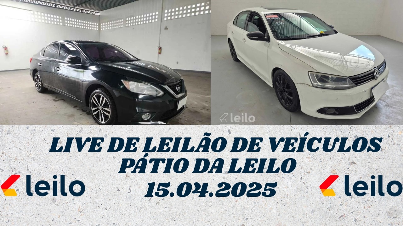 LIVE DE LEIL&Atilde;O DE VE&Iacute;CULOS COM OPORTUNIDADE DE COMPRAR BARATO NA LEILO 15.04.2026