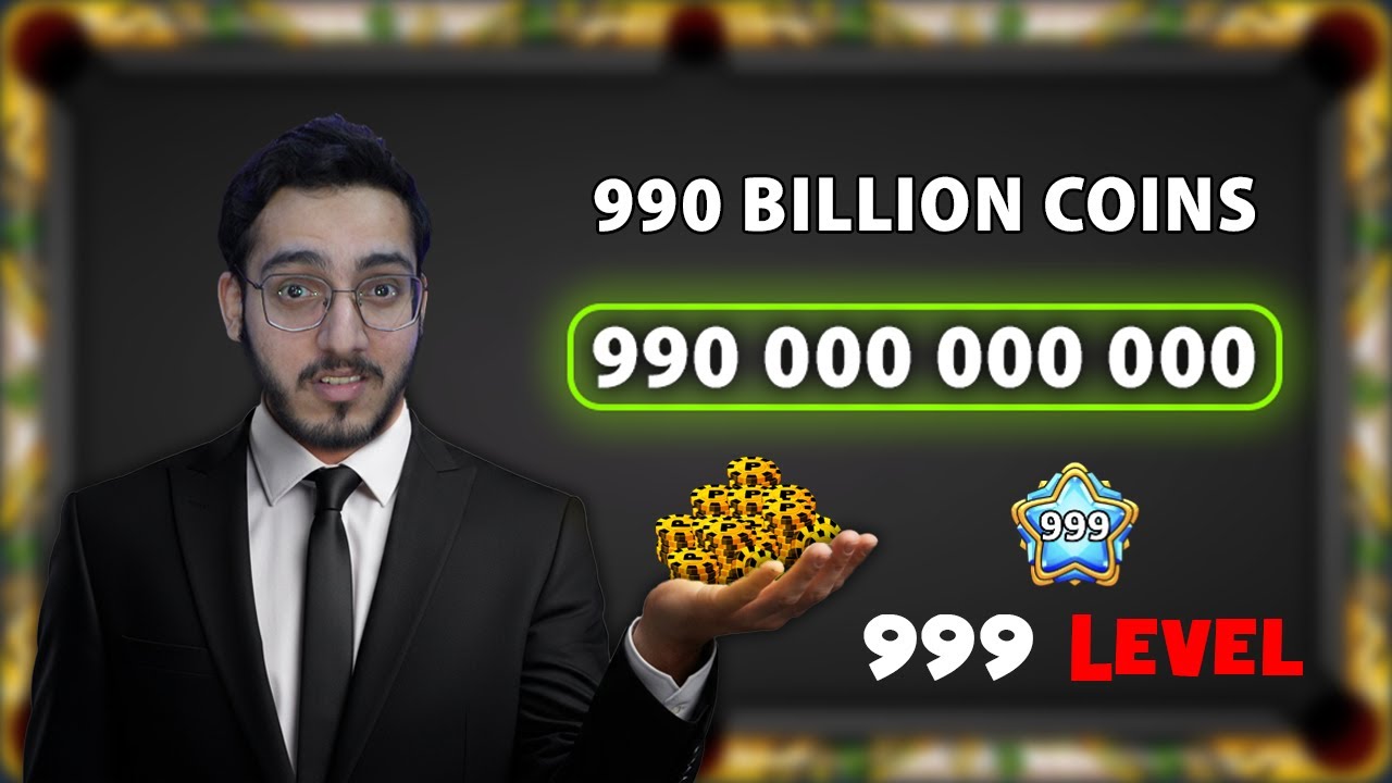 COINS 990 000 000 000 MONEDAS 999 LEVEL IN 8 BALL POOL 😱‼️