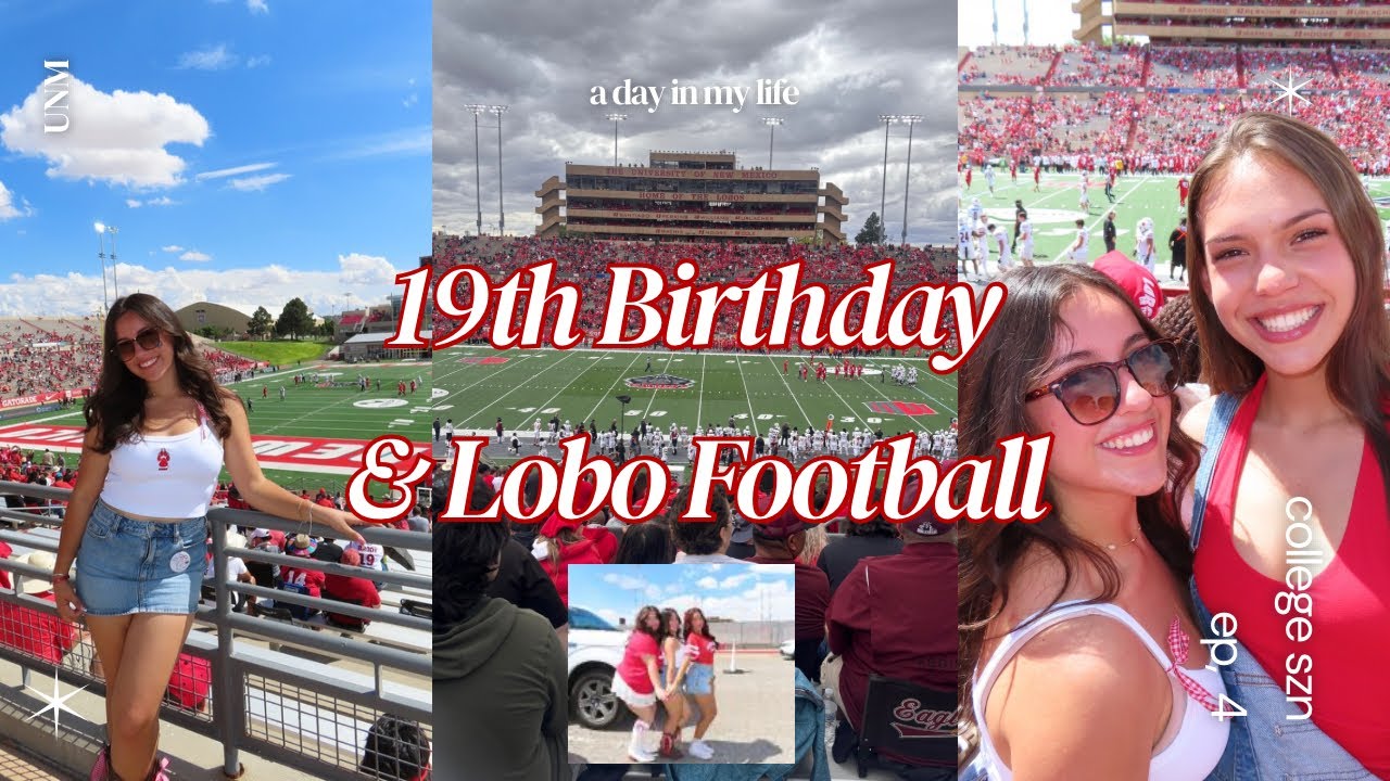 19th Birthday & Lobo Football Game! 🍒🏈🐺
