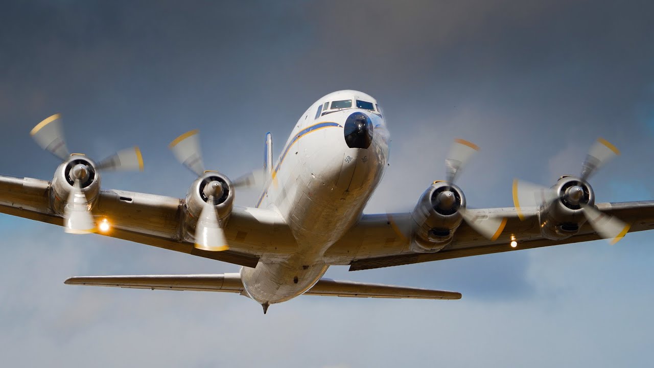 Everts Air Cargo DC-6 departing Boundary Bay ZBB | BC Canada