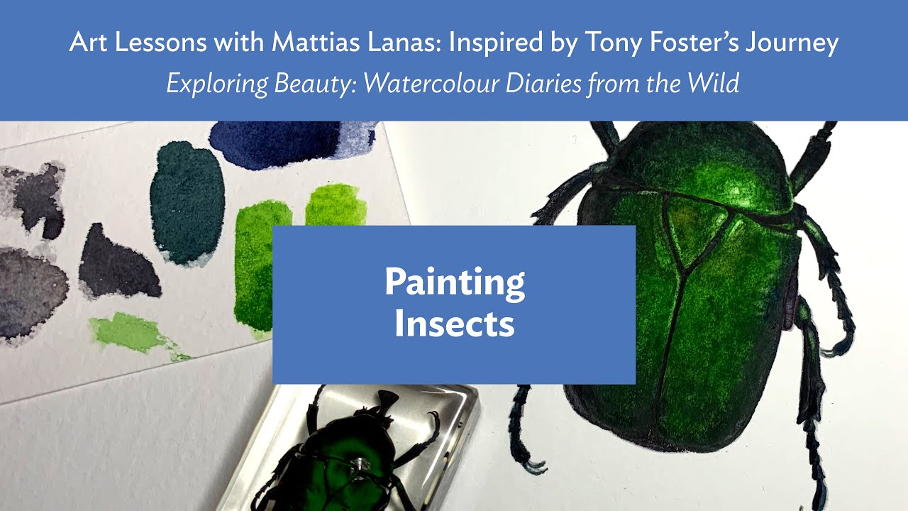 Ep. 7 PAINTING INSECTS — Art Lessons with Mattias Lanas: Inspired by Tony Foster's Journey
