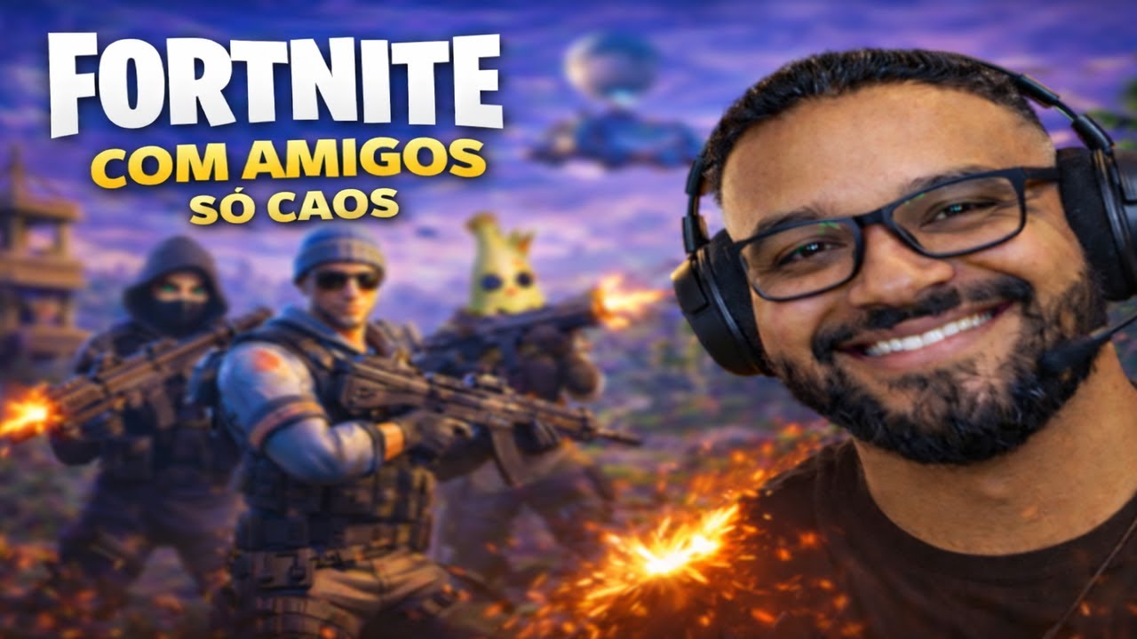 Resenha no Fortnite com os Amigos (Só Caos)
