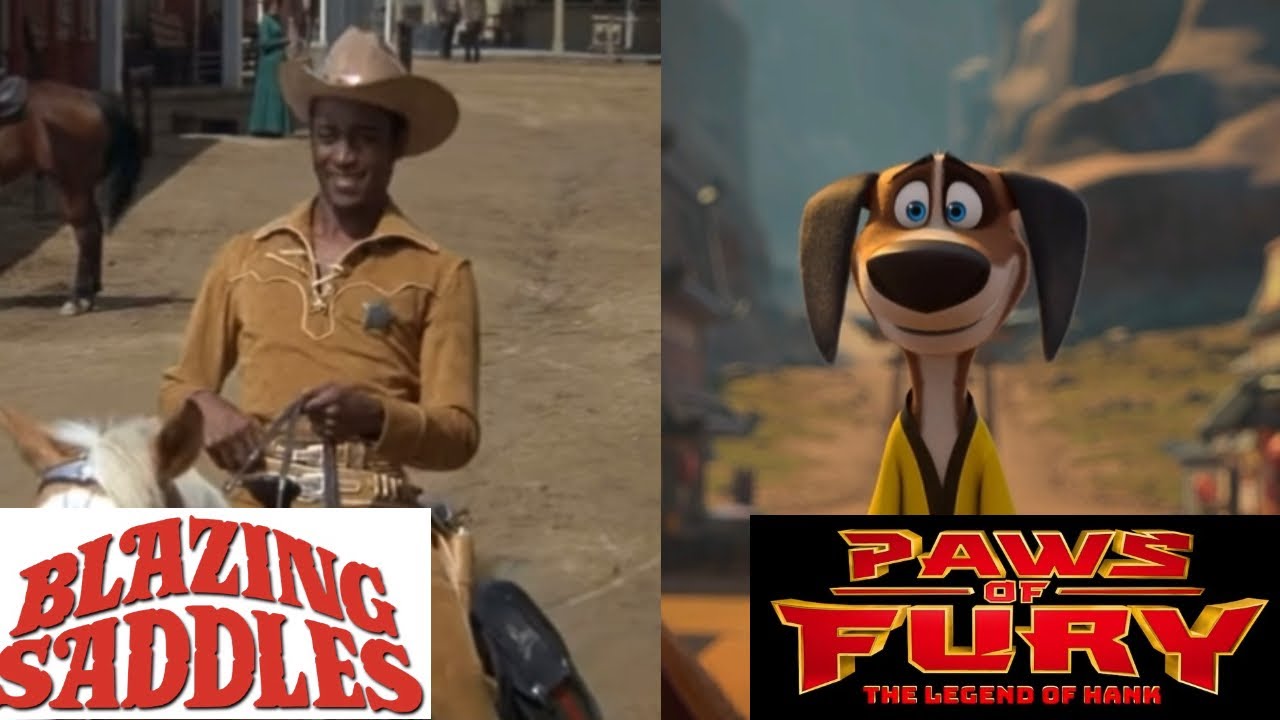 Paws of Fury and Blazing Saddles Scene Comparisons (18+)