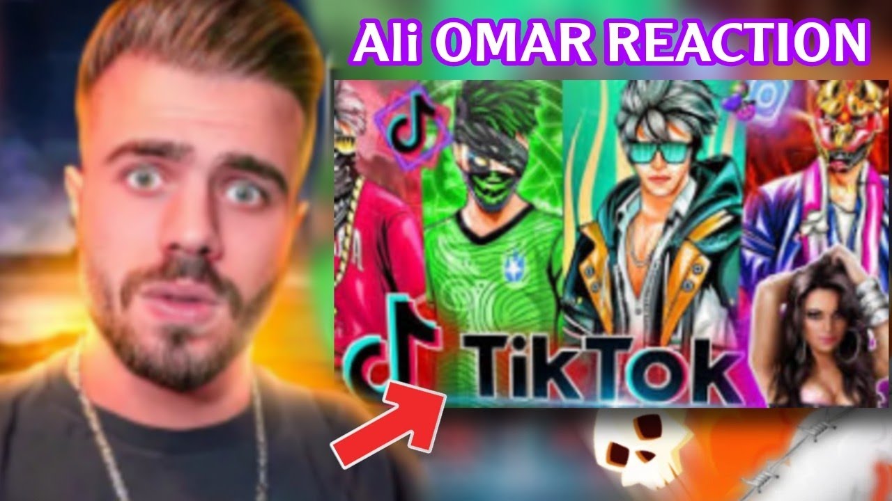 ردة فعل علي عمر علي فديوهات تيك توك فري فاير Ali Omar Reacts To Tik tok vedio free fire