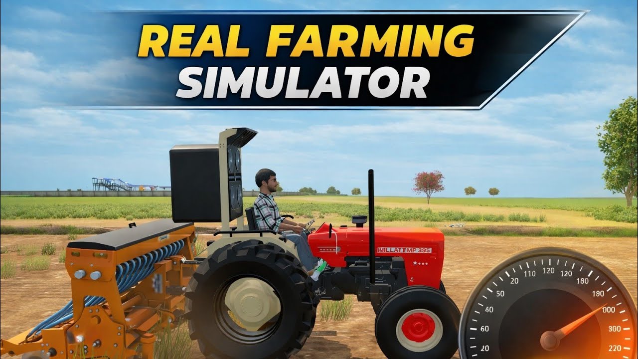 Real Farming Simulator 🚜 | Tractor Seeding Gameplay 😱🔥 | Live Gaming 50.K