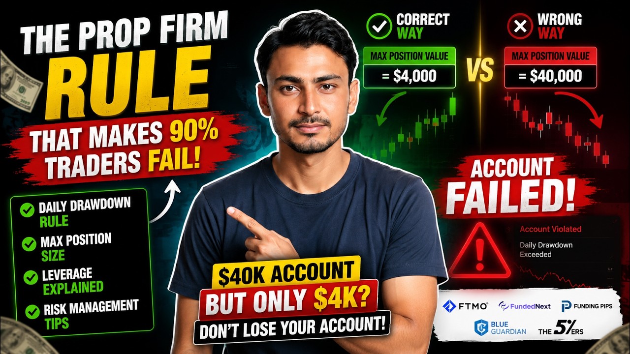 🔥 The Prop Firm Rule That Makes Most Traders Fail | Save Your Funded Account
