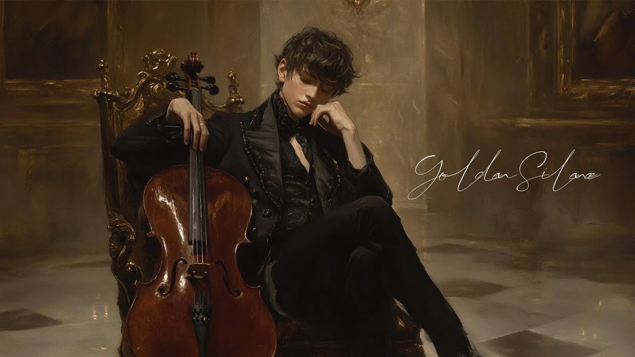 Gilded Nocturne｜Dark Cello in Golden Silence