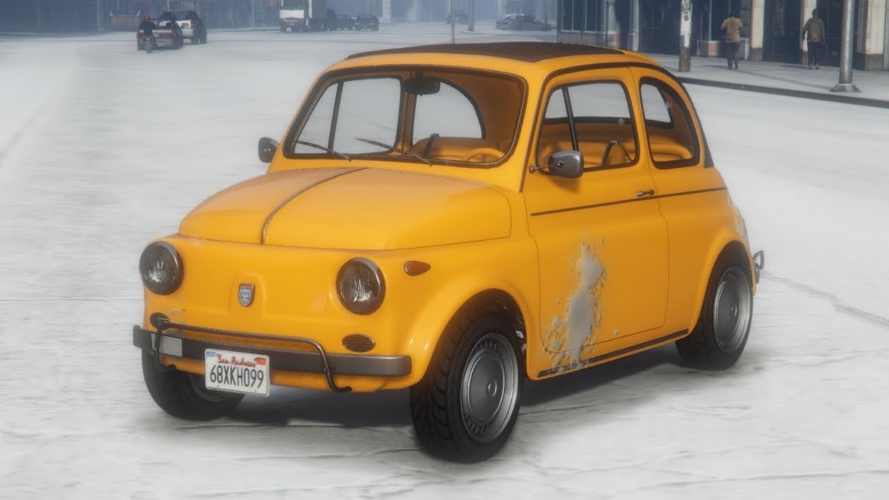 NIEUWE GRATIS 'FIAT 500' IN DE SNEEUW! (GTA V Cayo Perico Heist DLC)