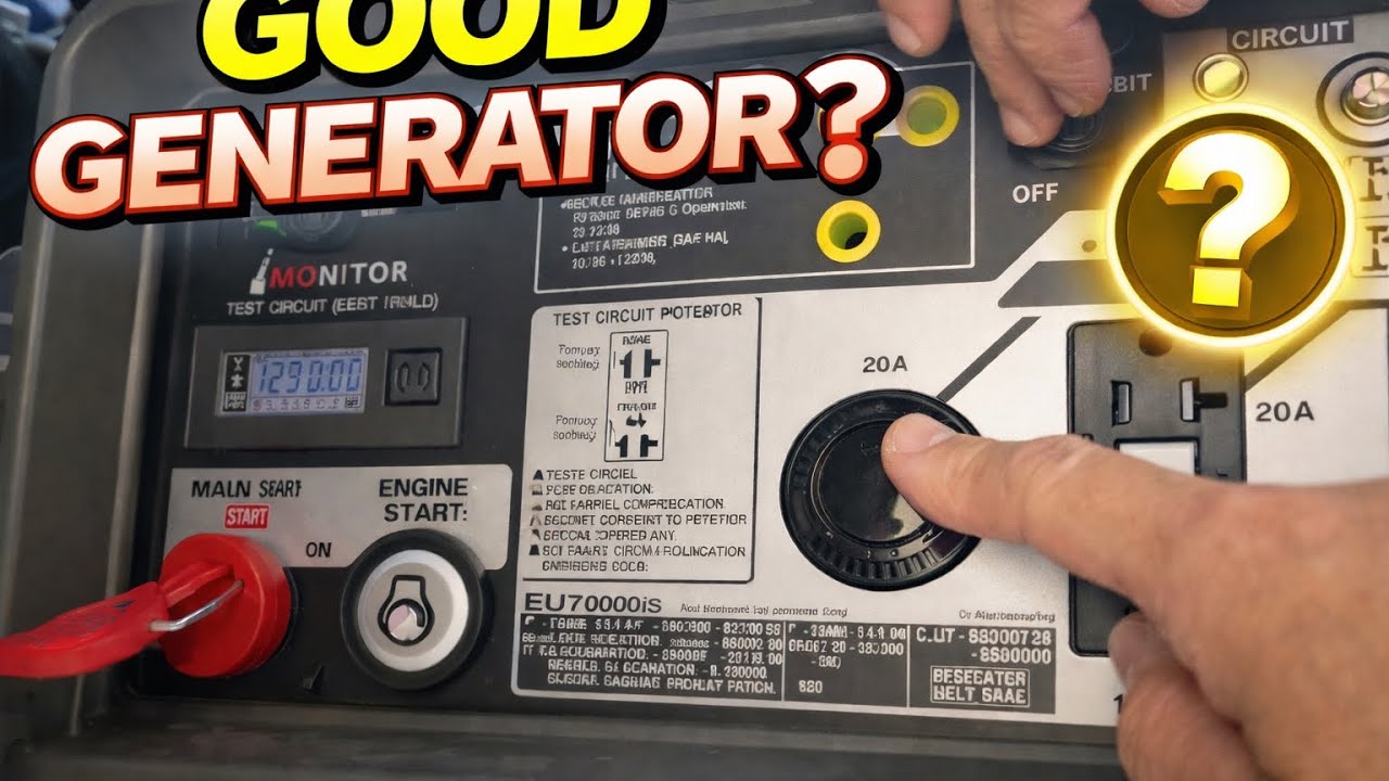 HONDA EU7000is GENERATOR START & OPERATION