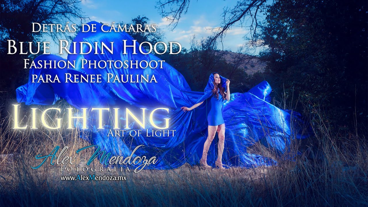 Detrás de cámaras de la Sesion BLUE RIDING HOOD, Photoshoot para Renee Paulina Por Alex Mendoza