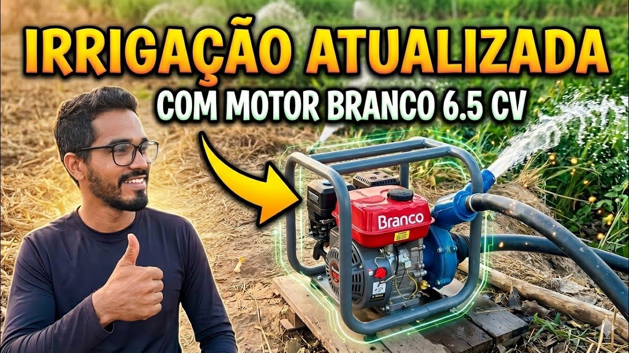 ✅ SISTEMA de IRRIGAÇÃO ATUALIZADO (BRANCO 6.5 CV)✅