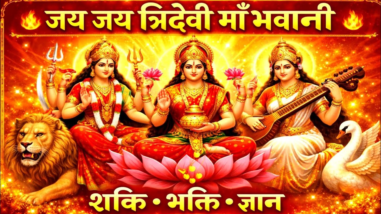 जय जय त्रिदेवी माँ भवानी | Durga Lakshmi Saraswati Bhajan | Tridevi Mata Bhajan 2026