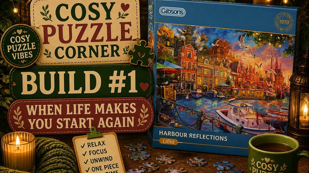 When Life Makes You Start Again | Quiet Puzzle Reflection 🧩 #mindfulmoments #jigsawpuzzle 
