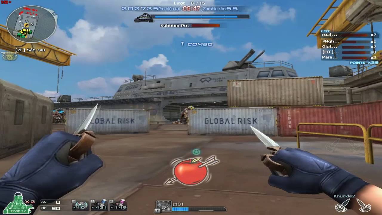 CrossFire VN - M16A3 LMG Gameplay in Defense Mode (no VIP)