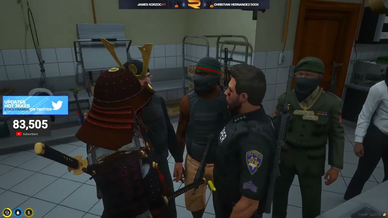 Chang Gang catch AJ Hunter in Maldini's | GTA RP NoPixel 3.0