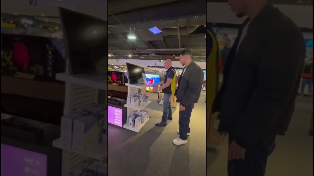 Je ram&egrave;ne ma t&eacute;l&eacute; &agrave; la Fnac 😂 #fnac #pourtoi #prank #darty #television