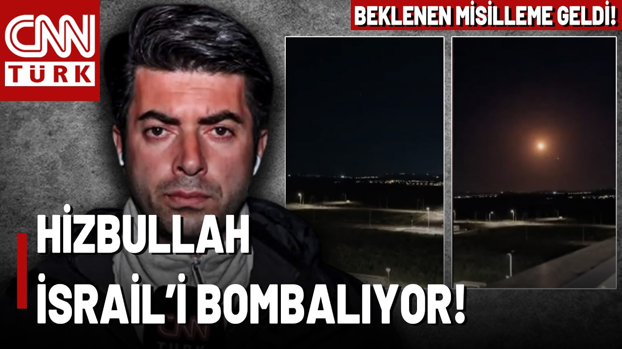 Beklenen Hizbullah Misillemesi Başladı: İsrail' Bomba Yağıyor! CNN TÜRK Tel Aviv'den Anbean Aktardı