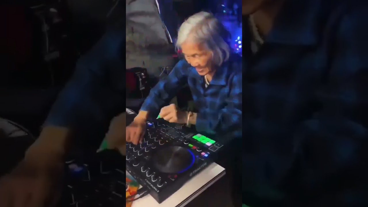 Бабушка диджей из Китая || Granny DJ    #china