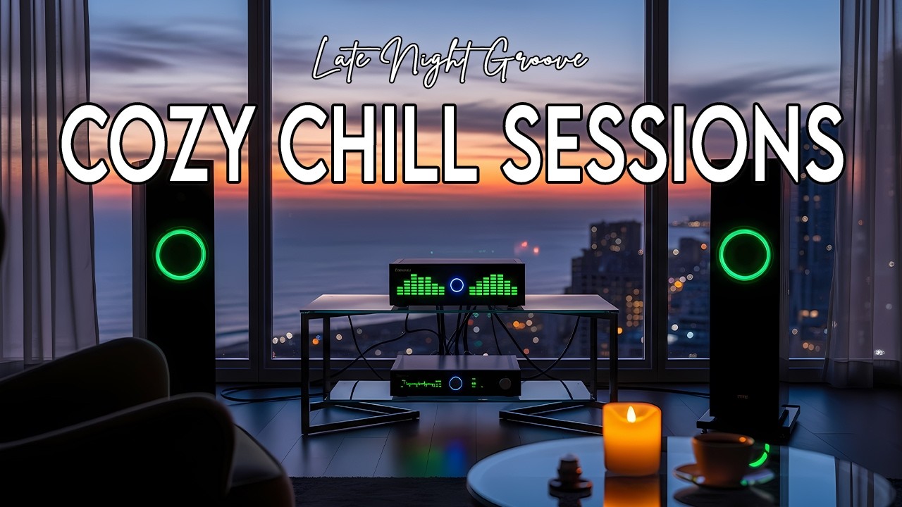 Late Night Groove 🎧 Smooth Jazz & Soulful R&B with Neon Audio & Sunset Views