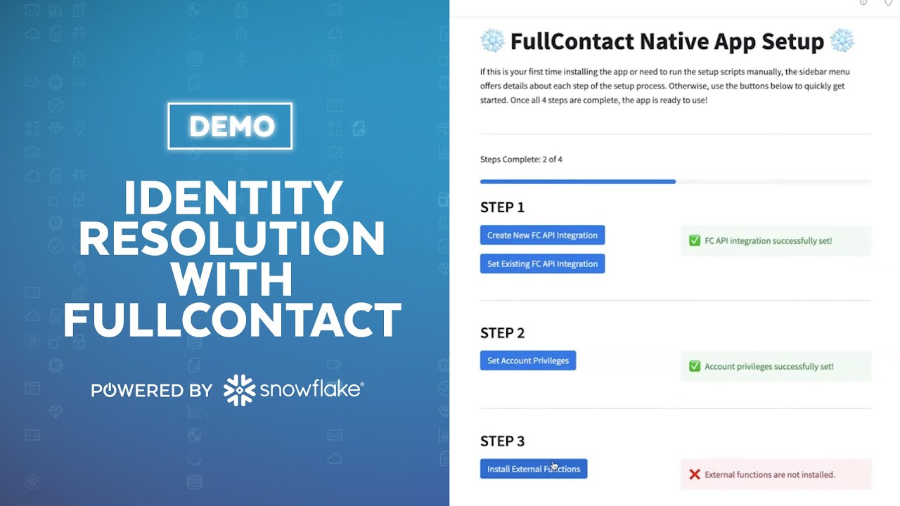 Demo of the FullContact Identity Resolution Platform