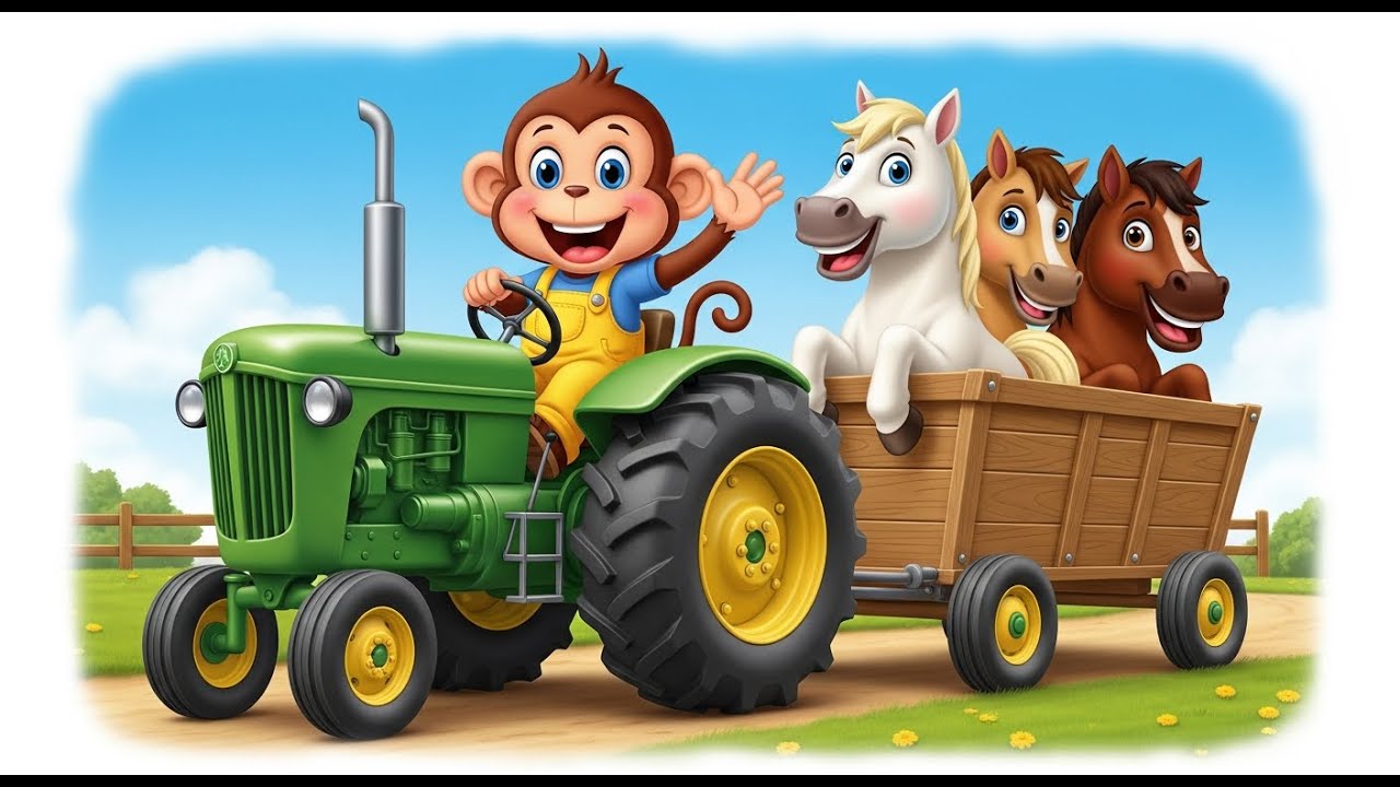Baby Monkey’s Big Farm Adventure! 🐵🌻🌈 Flying Friends, Waterfalls & Harvest Fun! | Monkey Zone