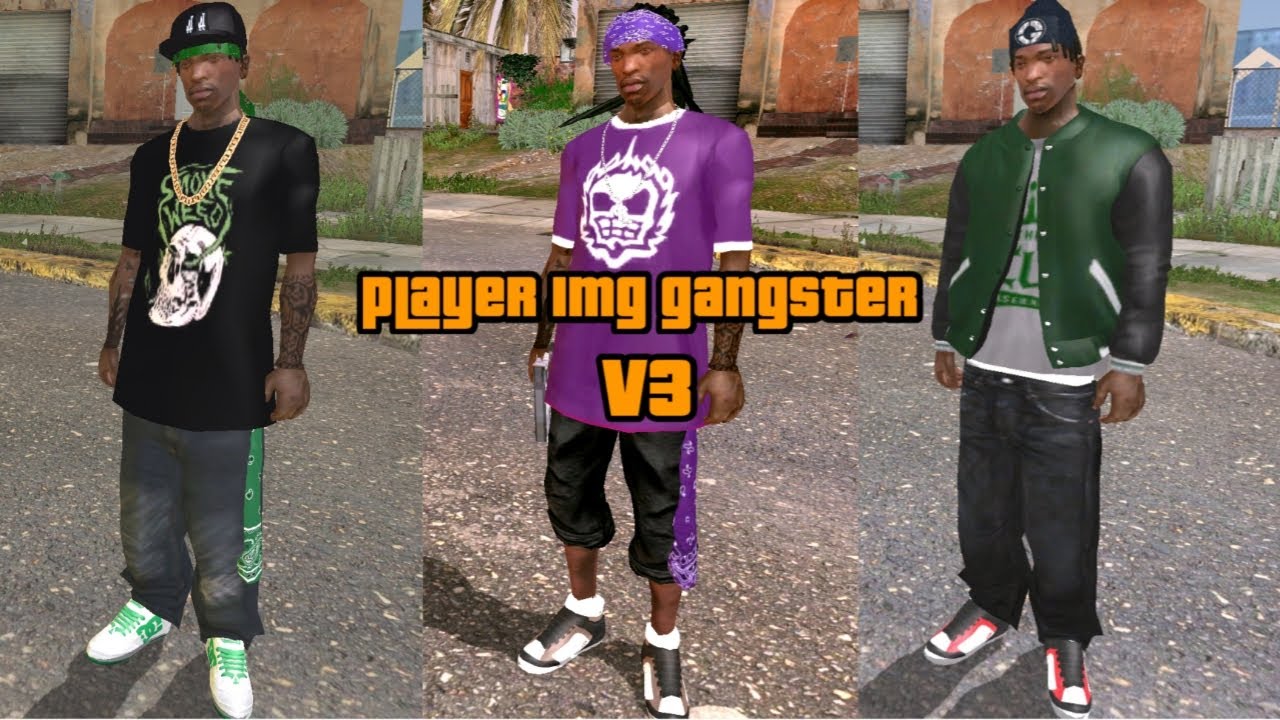 GTA:SA (android) | mod player img gangster v3