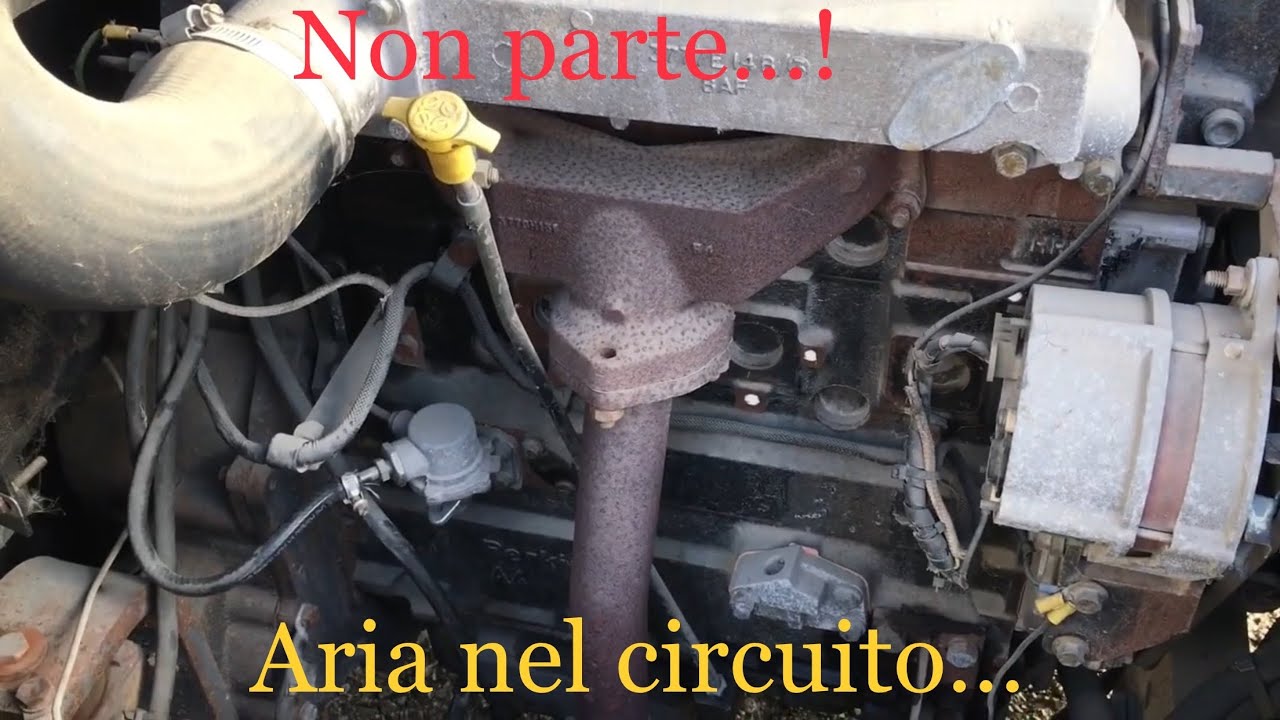 Motore diesel non parte....quando prende aria succede questo