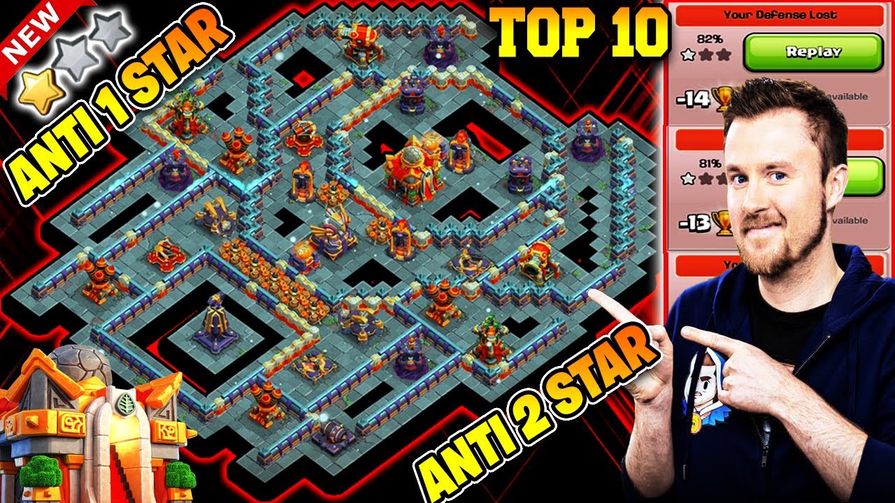 TOP 10 | ONLY 1* STAR ✓ 999% CHANCES TH16 War Base |TH16 ANTI 1 & 2 STAR WAR PUSHING BASE LINK