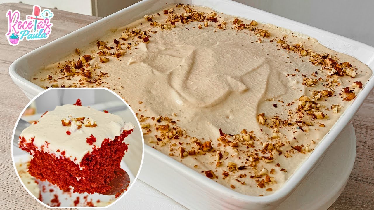NUEVA MANERA de preparar TORTA RED VELVET super FÁCIL y SALUDABLE  | Recetas Paula