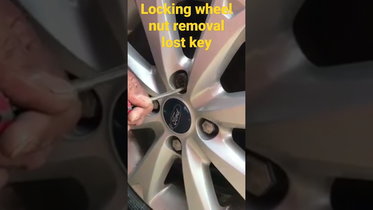 How to remove locking wheel nut ..lost key..
