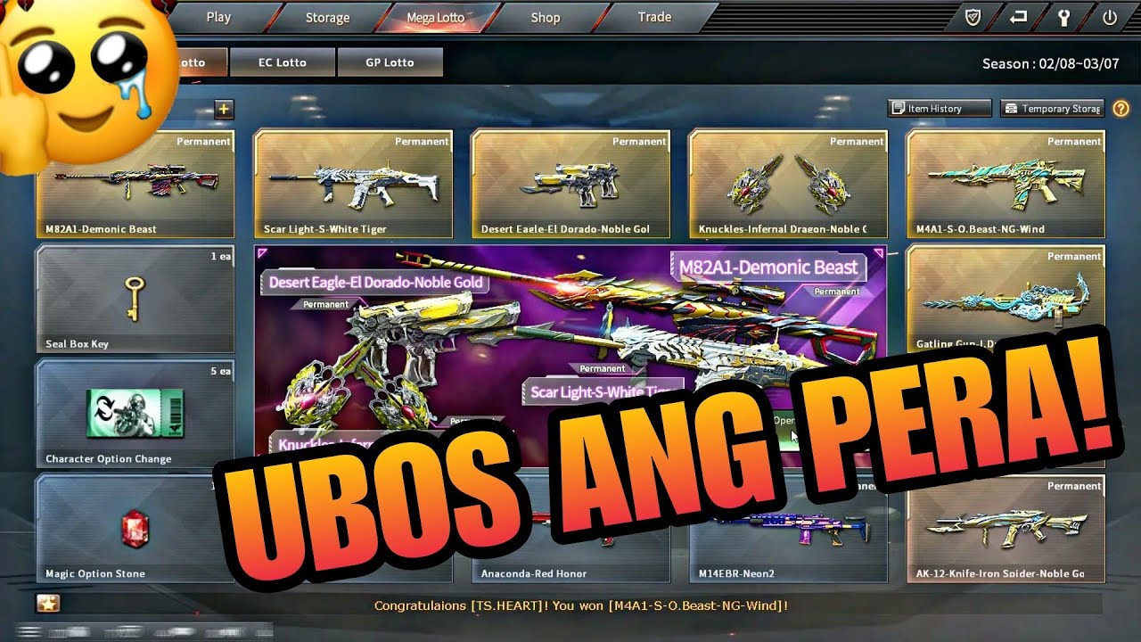 VVIP M82A1-DEMONIC BEAST Lapis Lotto Black Market |CrossFire Philippines| MonarchZombieV4