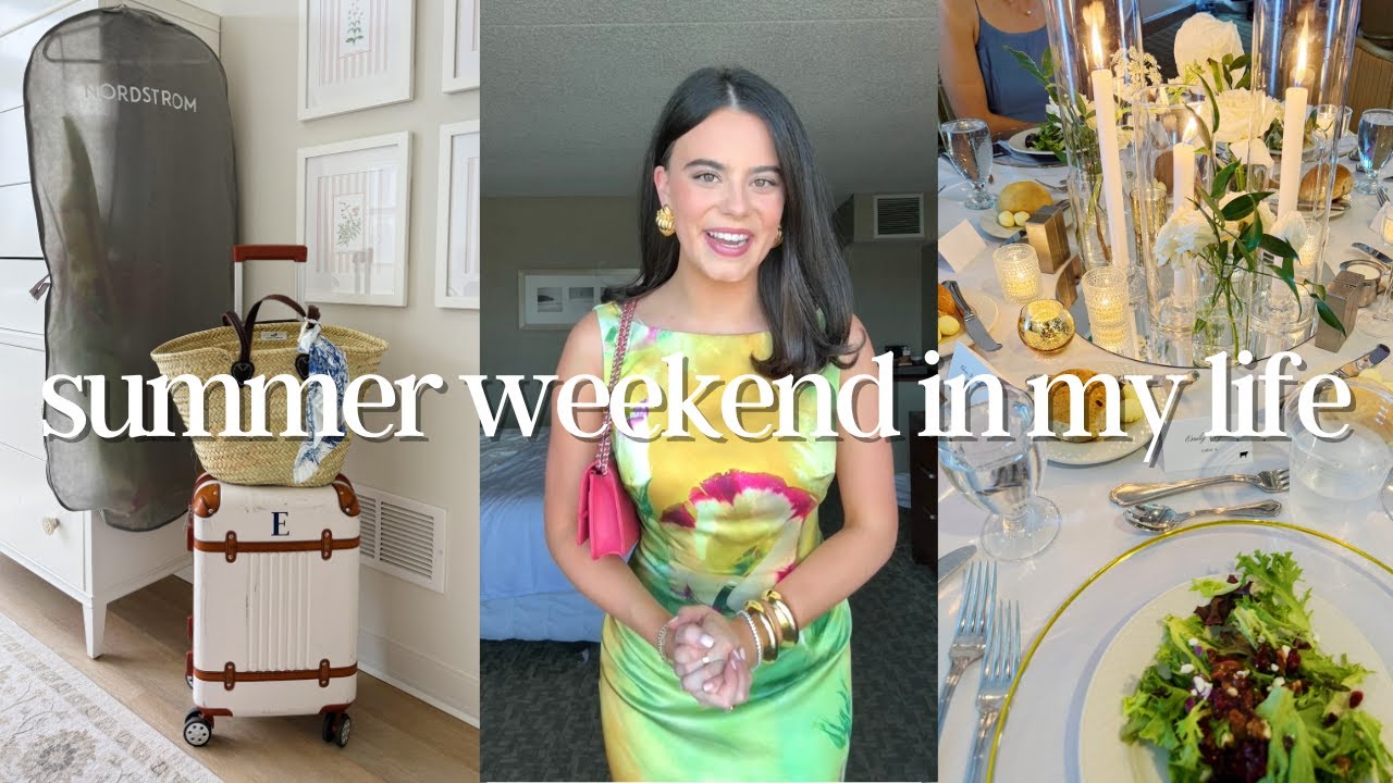 VLOG | weekend in my life: attending a summer wedding