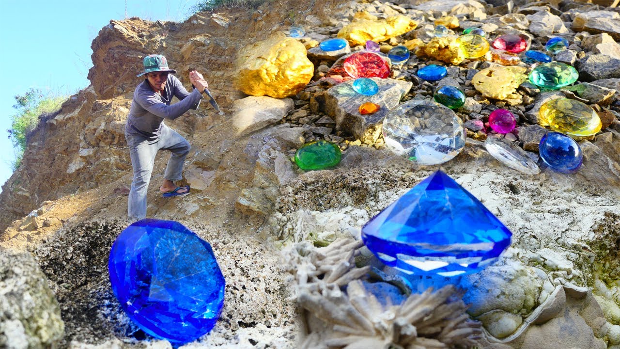 Gold and gem hunters head towards the success of diamond life on the cliffs.