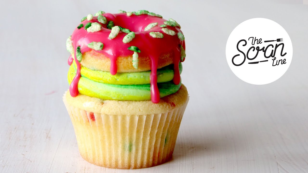 Кексы с пончиками NEON BURST DOH!NUT - The Scran Line
