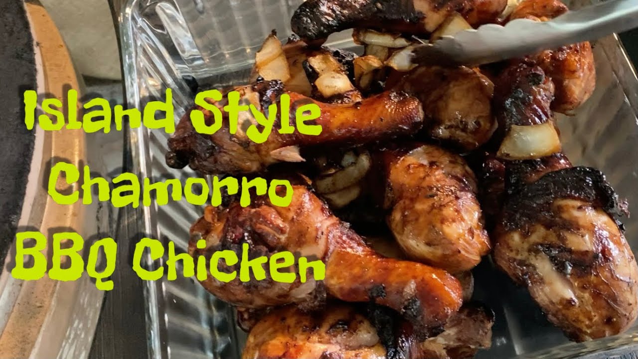 Island Style Chamorro BBQ Chicken on the Vision Kamado Grill