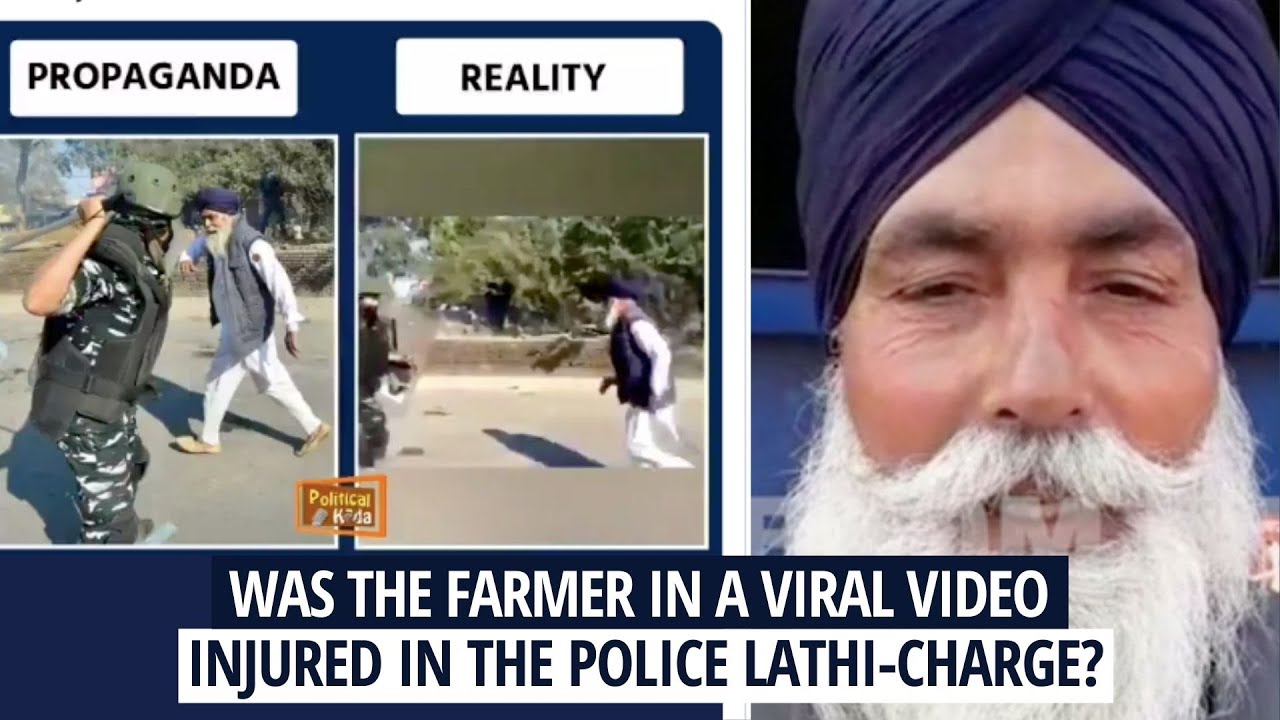 Was The Farmer In A Viral Video Injured In The Police Lathi-charge? | BOOM | Farmers Protest India