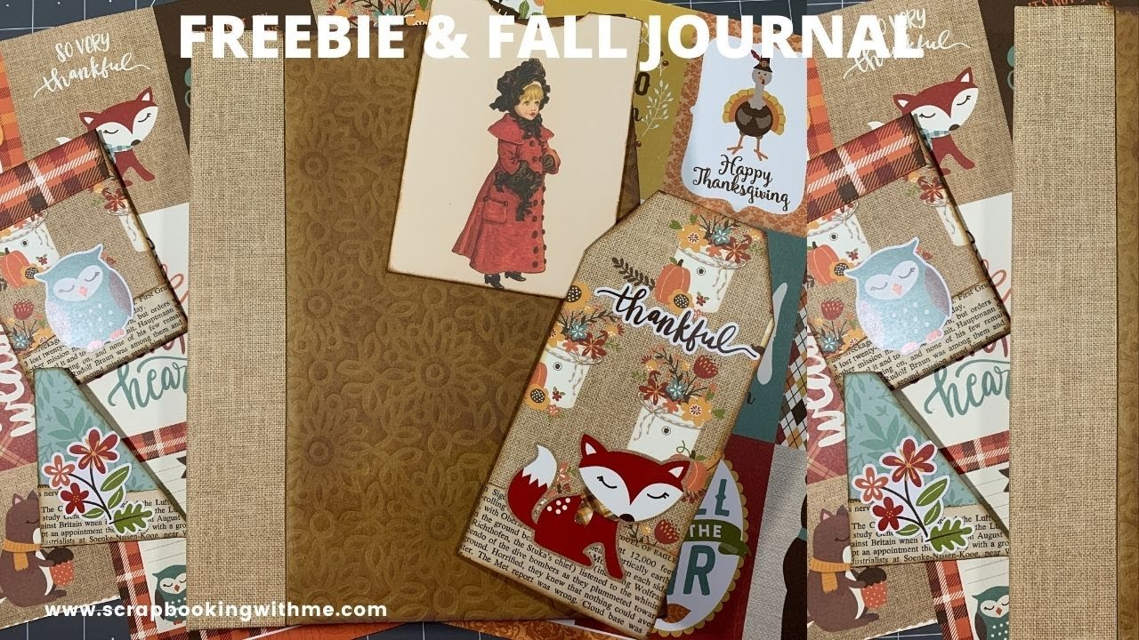 FREEBIE AND ALTERING A BOOK COVER ~ CREATING A FALL JOURNAL