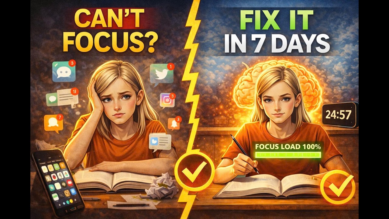 Why You Can’t Focus (And How to Rebuild Your Attention in 7 Days) | Tiny habit lab