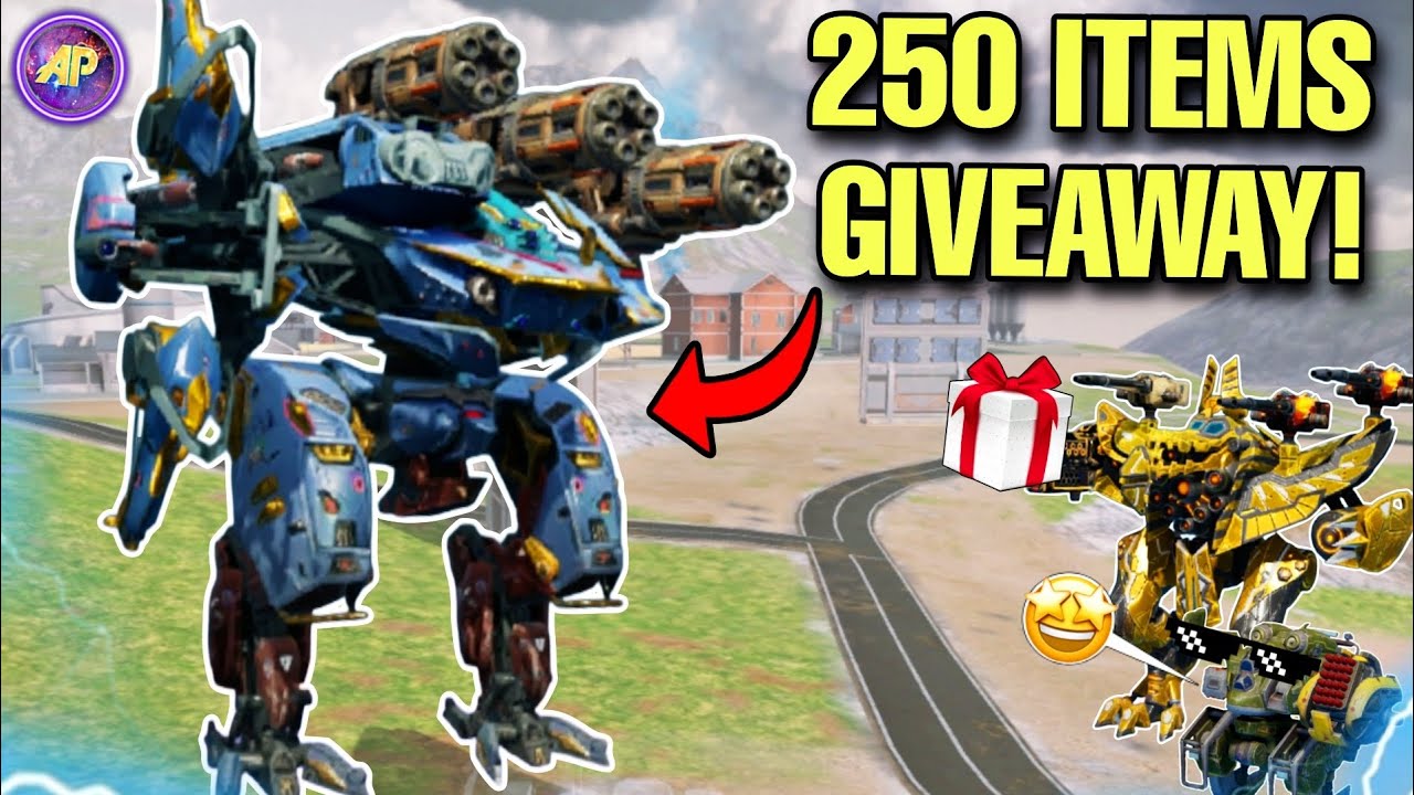 🔥 250 BERSAGLIERE REX AMMIT HASTATUS KROKO GIVEAWAY! || WAR ROBOTS WR |