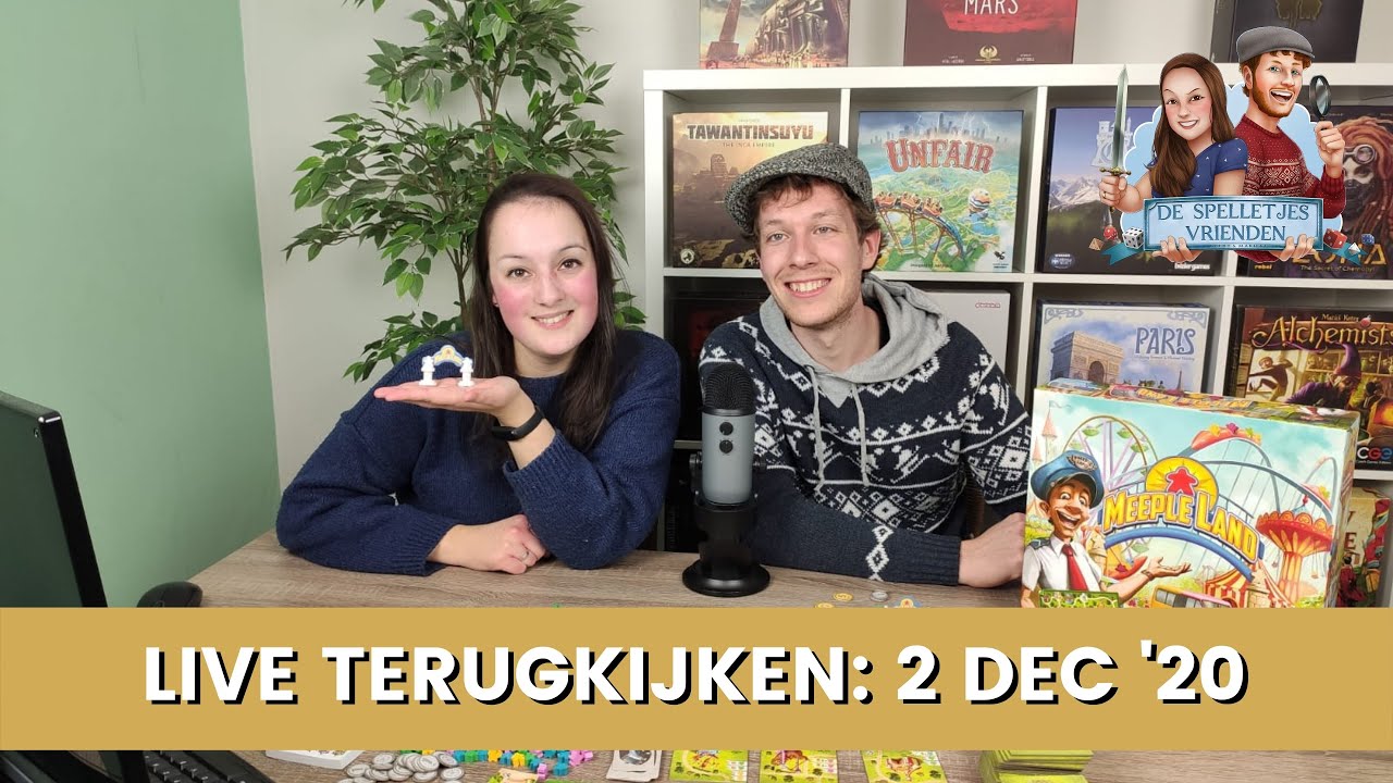 Meeple Land: Live bij ons aan tafel - 2 december 2020