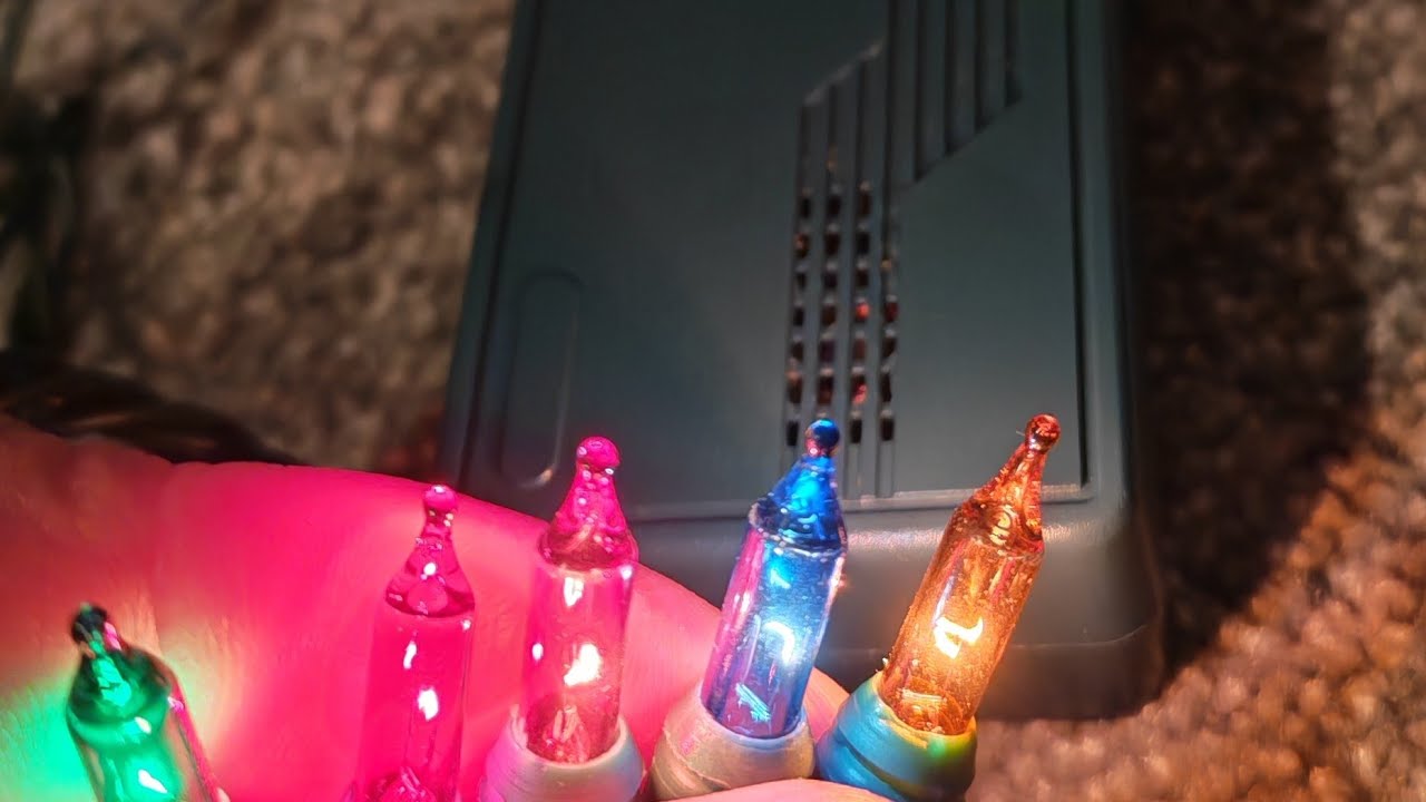 90s Vintage musical chasing colored lights 25 tunes! 100 lights 