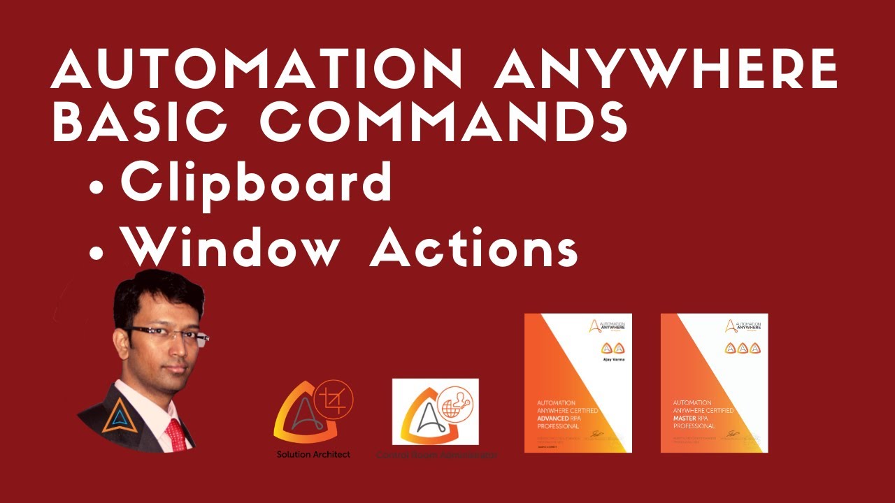 Clipboard and Window Action: Automation Anywhere 2022 | Learn Automation Anywhere (RPA)