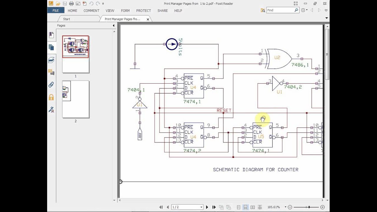 Using print manager in EDWinXP